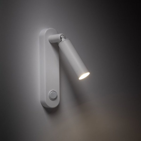 TK LIGHTING LAMPA ENZO WHITE KINKIET 1
