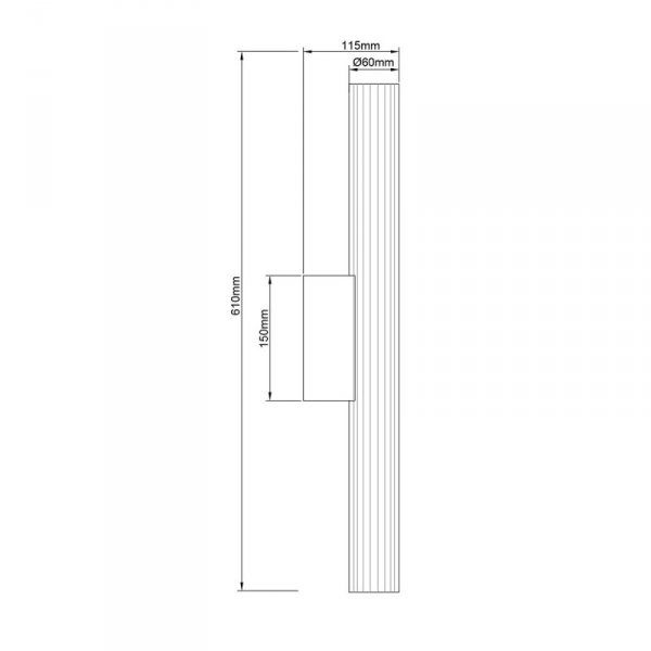 Kinkiet Linea LED CCT IP44 biały LP-0510/1W-61 WH