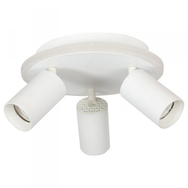 LAMPA SUFITOWA PLAFON LED BIAŁY REGULOWANY RELFLEKTOR NOWOCZESNA DO SALONU KUCHNI SYPIALNI LIGHT PRESTIGE PARMA LP-0612/3C Round WH
