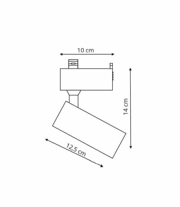 Rocca Set 3000K szynoprzewód 1F 3xLED LP-1019 set WH