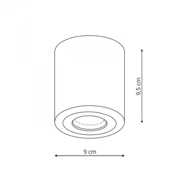 OPRAWA NATYNKOWA TUBA IP65 HERMETYCZNA DO ŁAZIENKI SPOT CHROM LIGHT PRESTIGE FARO  LP-1464/1SM XL CH