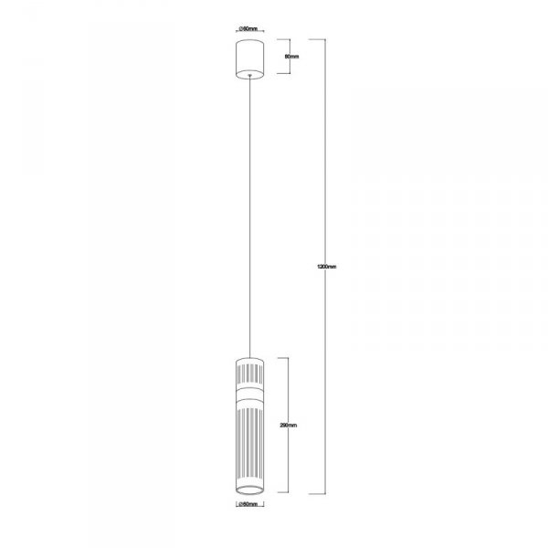 Lampa wisząca Ambiente LED CCT grafitowa LP-1510/1P grafit