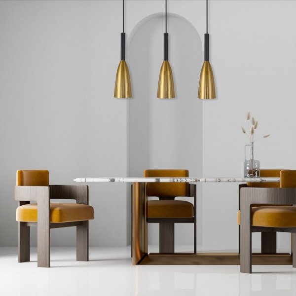 LAMPA WISZĄCA CZARNO ZŁOTA NAD STÓŁ DO JADALNI KUCHNI POTRÓJNA LIGHT PRESTIGE SOLIN LP-181/3L GD