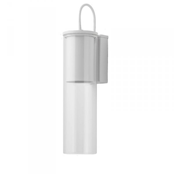 KINKIET BIAŁY SZKLANY NOWOCZESNY DO SALONU SYPIALNI ŁAZIENKI LIGHT PRESTIGE MANACOR LP-232/1W WH DO LUSTRA PRZY LUSTRZE