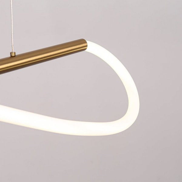 LIGHT PRESTIGE MELECA LAMPA WISZĄCA ZŁOTA DEKORACYJNA LED NAD STÓŁ LP-2345/1P S GD 