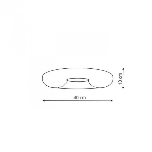 Plafon Aruba 1xLED biały IP44 LP-2424/1C-40 WH