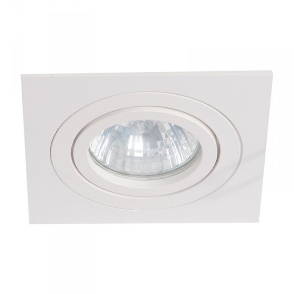 OCZKO HALOGENOWE OPRAWKA WPUSZCZANA KWADRATOWA BIAŁA LIGHT PRESTIGE METIS  LP-2780/1RS WH