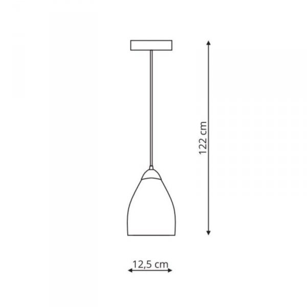 LAMPA WISZĄCA SZKLANA PODWÓJNY KLOSZ BIAŁY LIGHT PRESTIGE NIKI LP-567/1P