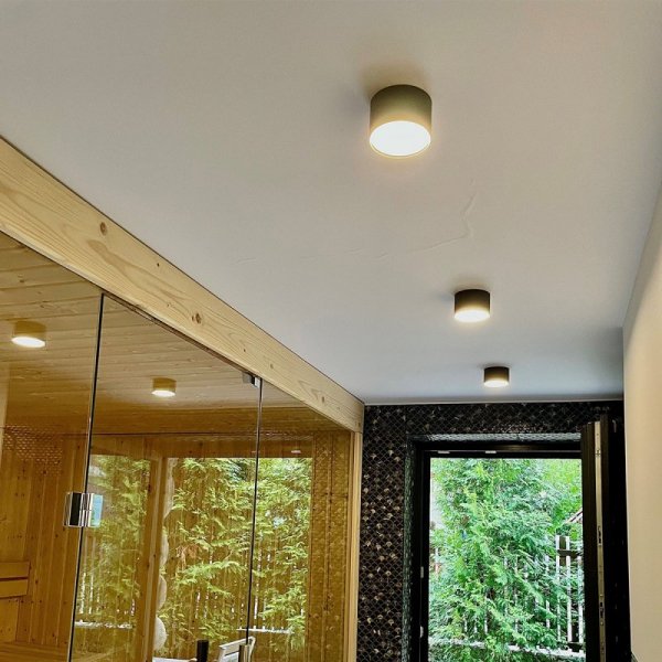 OPRAWA NATYNKOWA LAMPA SUFITOWA SPOT PLAFON TUBA CZARNA BARWA ŚWIATŁA CIEPŁA 3000K LIGHT PRESTIGE KENDAL LP-6331/1SM BK