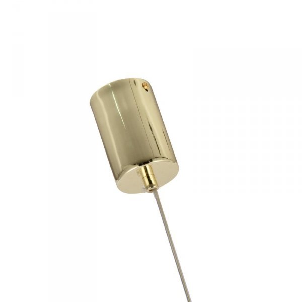 LIGHT PRESTIGE VAKU LP-719/2P GD LAMPA WISZĄCA ZŁOTA TUBA DEKORACYJNA PIONOWA KLOSZE KULE