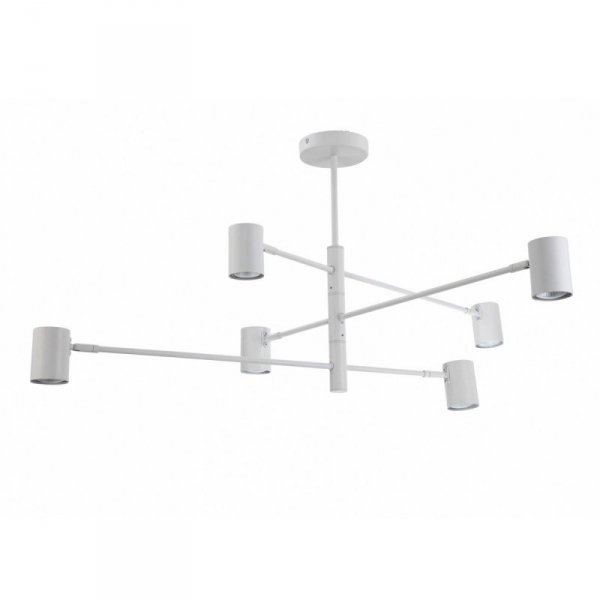LAMPA SUFITOWA BIAŁE REFLEKTORKI DO SALONU SYPIALNI KUCHNI LIGHT PRESTIGE SNOW  LP-731/6P WH
