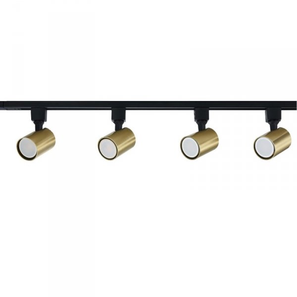GOTOWY ZESTAW CZARNY SZYNOPRZEWÓD REFLEKTORKI ZŁOTE LIGHT PRESTIGE SNOW LP-737 GD SET