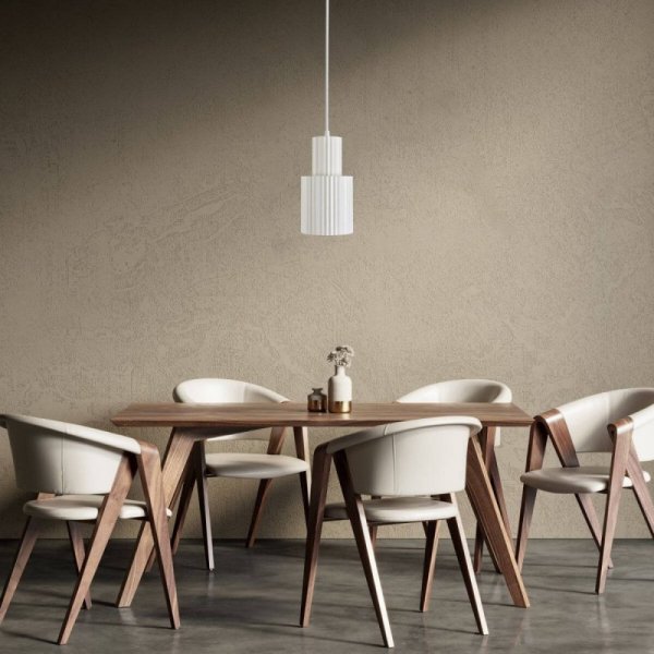LAMPA WISZĄCA BIAŁA TUBA METALOWA NAD STÓŁ BAR WYSPĘ STOLIK LIGHT PRESTIGE TOKIO LP-787/1P L WH