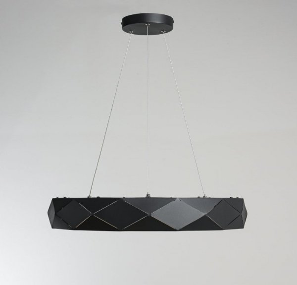 LAMPA WISZĄCA CZARNA RING KOŁO OBRĘCZ DEKORACYJNA LED OKRĄGŁA DO SALONU SYPIALNI POKOJU LIGHT PRESTIGE REUS LP-8069/1P LED BK