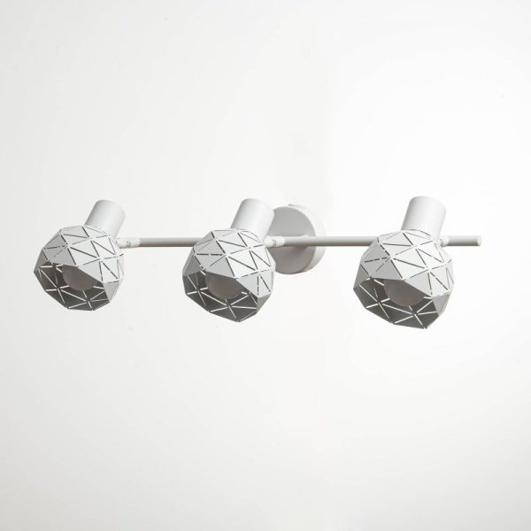 KINKIET PLAFON SPOT REFLEKTOR BIAŁY DEKORACYJNY REGULOWANY LIGHT PRESTIGE REUS LP-8069/3WS WH