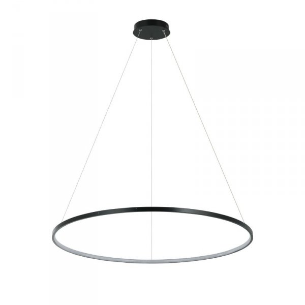 LAMPA WISZĄCA CZARNY RING KOŁO OBRĘCZ LED LIGHT PRESTIGE ZMIENNA BARWA ŚWIATŁA LP-909/1P L BK CCT