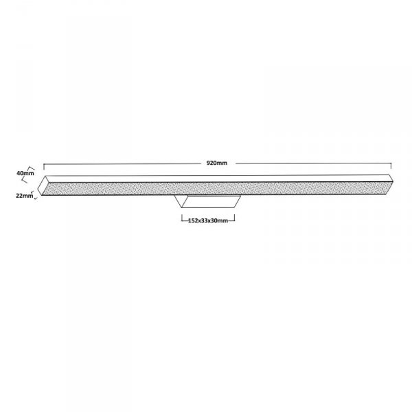 Kinkiet Aqua 92 cm biały IP44 LED CCT