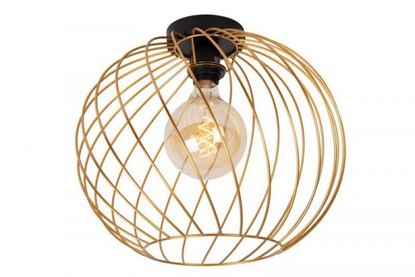 LAMPA CZARNO ZŁOTA METALOWA DRUCIANA LUCIDE DANZA 21128/40/02