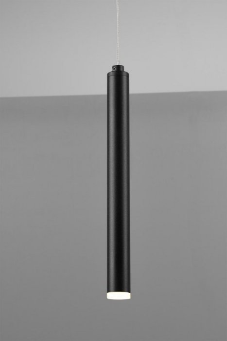 LAMPA WISZĄCA LED CZARNA TUBY SOPLE NA KOLE DO SALONU SYPIALNI JADALNI TUBULAR 321691132 TRIO