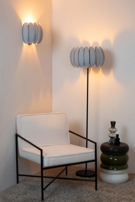 LAMPA NOWOCZESNA FILCOWA KLOSZ Z FILCU DO SALONU SYPIALNI LUCIDE SPENCER 34245/01/36