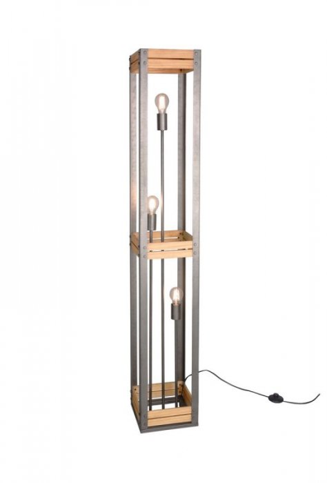 LAMPA LOFT W STYLU INDUSTRIALNYM DREWNIANA KHAN 405500367 TRIO