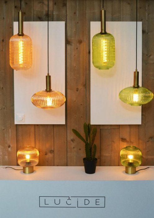 LAMPA WISZĄCA SZKLANA GLAMOUR NOWOCZESNA LUCIDE MALOTO 45386/30/33