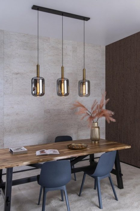 LAMPA WISZĄCA SZKLANA DO SALONU JADALNI NOWOCZESNA LUCIDE JOANET 45494/03/65