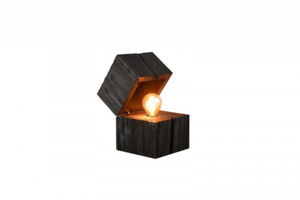 LAMPKA STOŁOWA NOCNA IMITACJA DREWNA DO SALONU SYPIALNI DEKORACYJNA TREASURE 514110102 TRIO