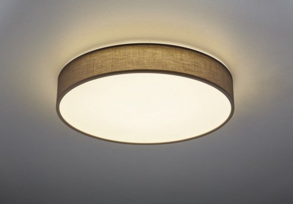 PLAFON OKRĄGŁY Z ABAŻUREM NOWOCZESNY DO SALONU SYPIALNI LUGANO 621914011 TRIO