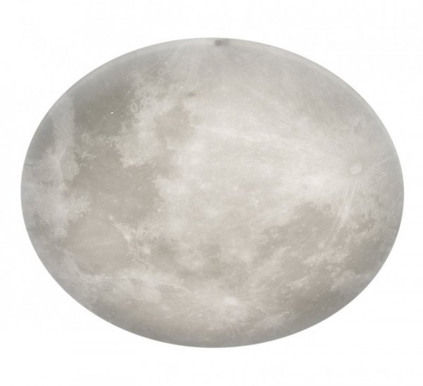 PLAFON LAMPA SUFITOWA IMITUJĄCA WYGLĄDAJĄCA JAK KSIĘŻYC DEKORACYJNY LUNAR 627516000 TRIO Z PILOTEM ZDALNEGO STEROWANIA 