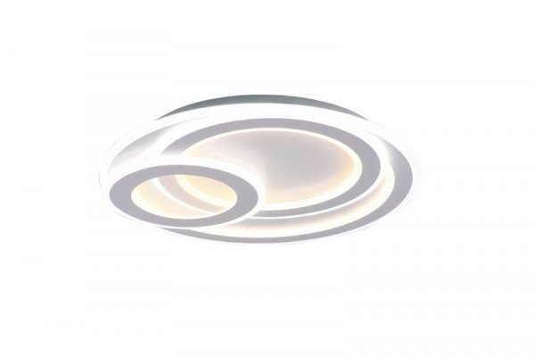 NOWOCZESNY PLAFON LED STEROWANY PILOTEM ŚCIEMNIALNY DEKORACYJNY DO SALONU SYPIALNI POKOJU MITA 629210331 TRIO