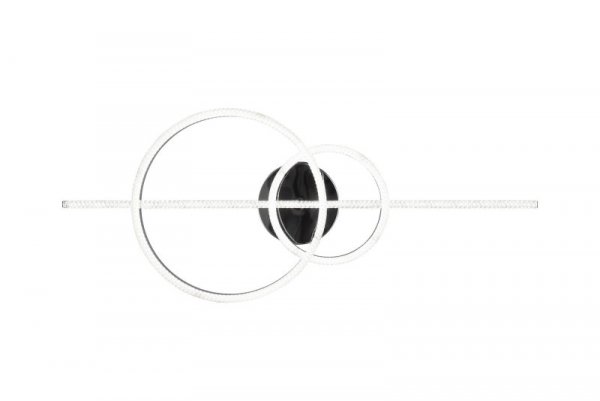 LAMPA SUFITOWA PLAFON LED NOWOCZESNY CHROM Z PILOTEM STEROWANIA ŚCIEMNIALNY DO SALONU SYPIALNI KUCHNI MONTILLA 643010306 TRIO