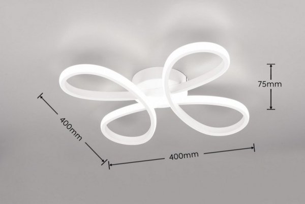 LAMPA LED NOWOCZESNA DO SALONU SYPIALNI FLY 645610131 TRIO