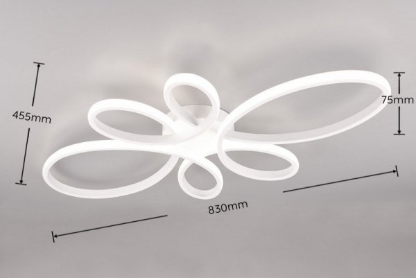 LAMPA LED NOWOCZESNA DO SALONU SYPIALNI FLY 645619131 TRIO