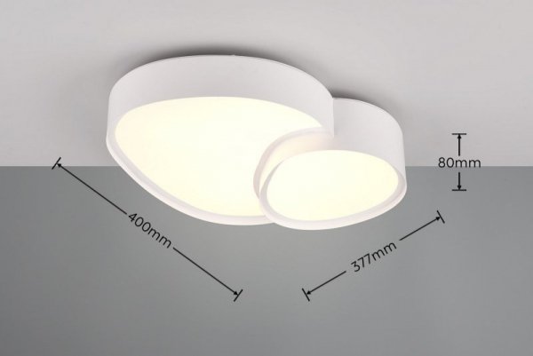 PLAFON NOWOCZESNY LED DO POKOJU KUCHNI SALONU SYPIALI RISE 647510231 TRIO