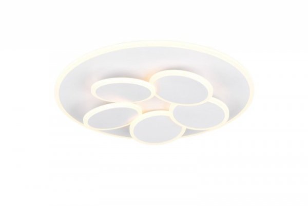 NOWOCZESNY PLAFON LED DESINGERSKI DO SALONU SYPIALNI TRIO MANDALA