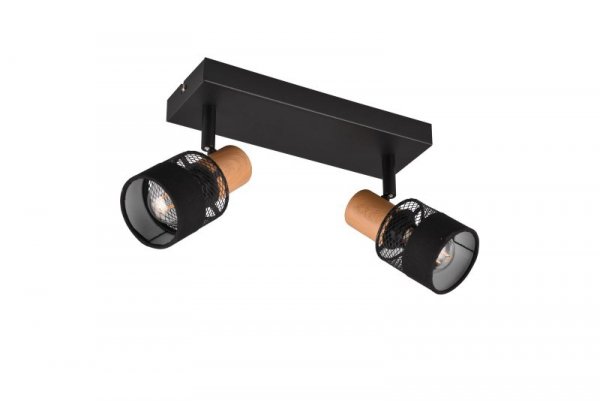 KINKIET SPOT REFLEKTOR CZARNY METALOWY INDUSTRIALNY DO SALONU SYPIALNI POKOJU NANDINI 811700232 TRIO