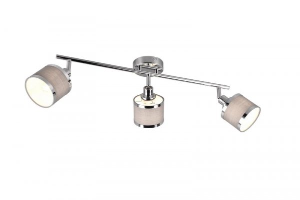 KINKIET PLAFON SPOT REFLEKTOR CHROM Z ABAŻUREM DO SALONU POKOJU SYPIALNI AROSA 812100306 TRIO
