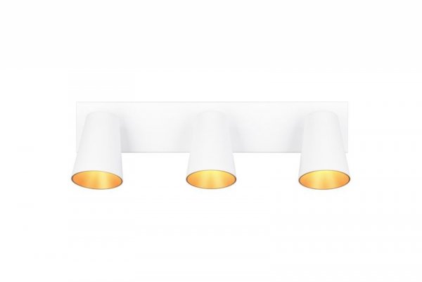 LAMPA SUFITOWA BIAŁA NOWOCZESNA DO POKOJU KUCHNI REFLEKTORKI SPOT TRIO SHARP