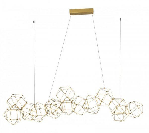 LAMPA WISZĄCA LED NOWOCZESNA ZŁOTA DEKORACYJNA DESINGERSKA NAD STÓŁ DO SALONU JADALNI LUCES EXCLUSIVAS ASIS LE41326