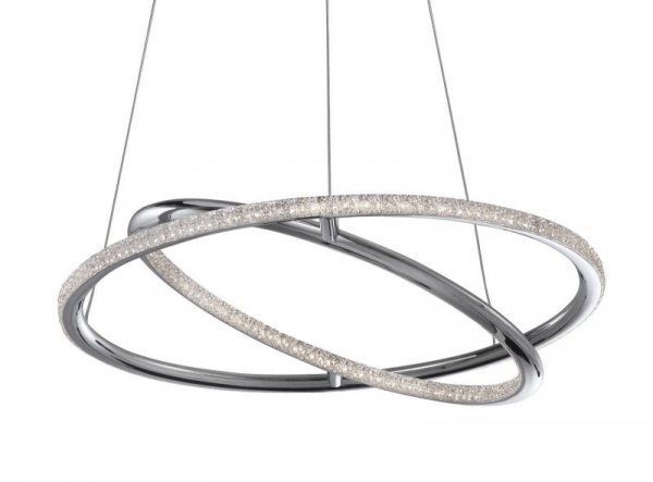 LAMPA WISZĄCA NOWOCZESNA LED CHROM DO SALONU SYPIALNI KUCHNI LUCES EXCLUSIVAS MIAMI LE41684