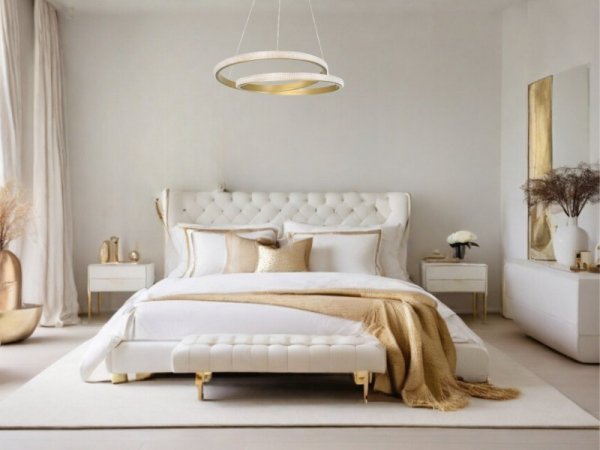 LAMPA LED GLAMOUR DEKORACYJNA RING DO SALONU SYPIALNI LUCES EXCLUSIVAS OBERA LE41711