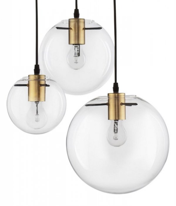 LAMPA WISZĄCA CZARNO ZŁOTA SZKLANA LUCES EXCLUSIVAS UPATA LE41815