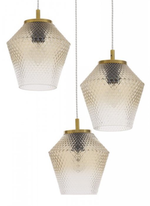 LAMPA WISZĄCA SZKLANA DO SALONU JADALNI SYPIALNI KUCHNI NOWOCZESNA LUCES EXCLUSIVAS BERRIO LE41898