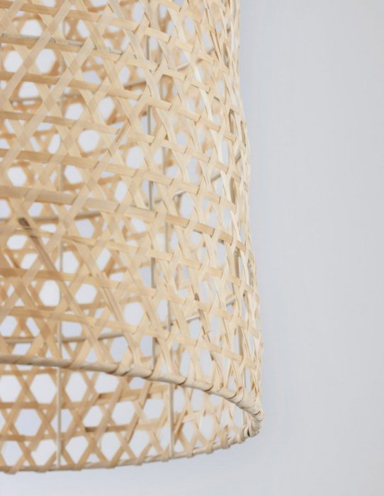 LAMPA WISZĄCA NATURAL EKO RATTANOWA DO SALONU JADALNI KUCHNI W STYLU BOHO  LUCES EXCLUSIVAS PALMAR LE42123