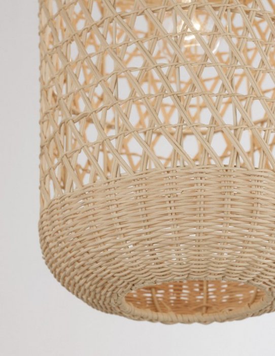 LAMPA WISZĄCA NATURAL EKO RATTANOWA DO SALONU JADALNI KUCHNI W STYLU BOHO  LUCES EXCLUSIVAS PALMAR LE42125