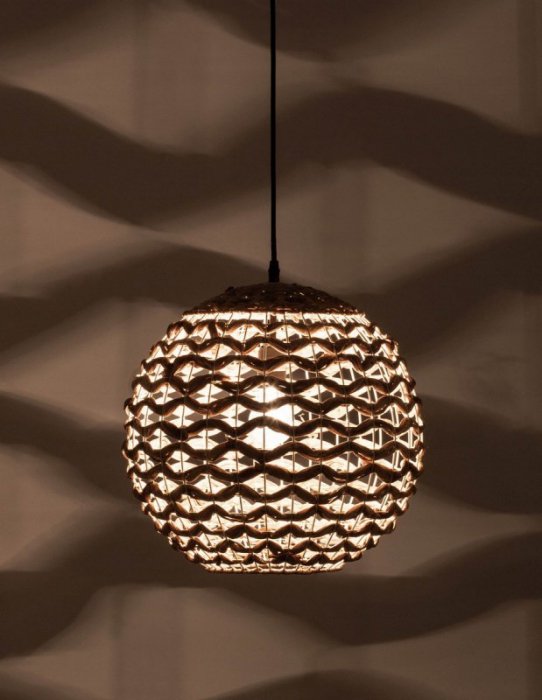 LAMPA WISZĄCA NATURAL EKO RATTANOWA DO SALONU JADALNI KUCHNI W STYLU BOHO  LUCES EXCLUSIVAS PARANA LE42134