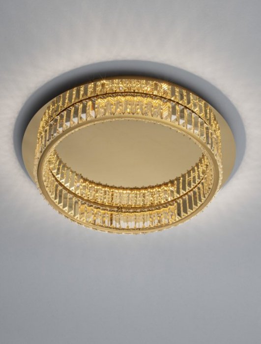 LAMPA W STYLU GLAMOUR ZŁOTA NOWOCZESNA SZKLANA DO SALONU JADALNI SYPIALNI LUCES EXCLUSIVAS BAUTA LE42678