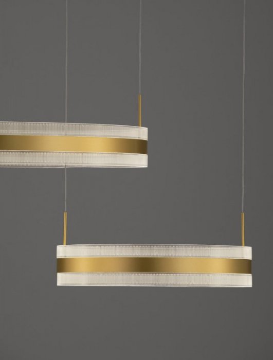 LAMPA WISZĄCA LED ZŁOTA NOWOCZESNA AKRYL DO SALONU SYPIALNI JADALNI LUCES EXCLUSIVAS COLIMA LE42754