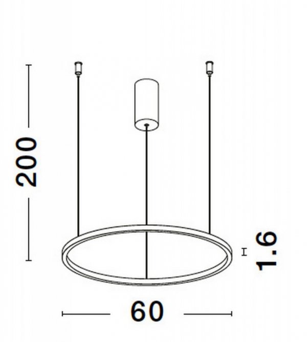 LAMPA WISZĄCA KOŁO RING OBRĘCZ LED NOWOCZESNA DO KUCHNI JADALNI SALONU LUCES EXCLUSIVAS TOLUCA LE42777